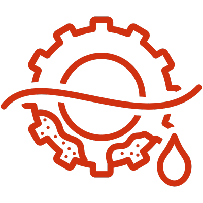 A gear submerged in water